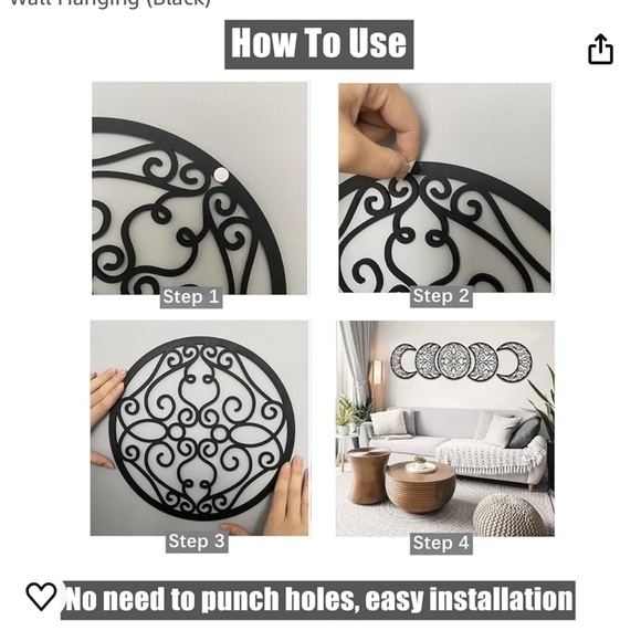 NWT Moon Phase Wall Decor - Picture 5 of 5